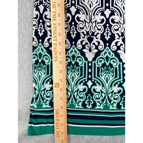 Laundry By Design Ladies Shift Dress 3/4 Sleeve Damask Pattern Lined Size 4 - Picture 7 of 14